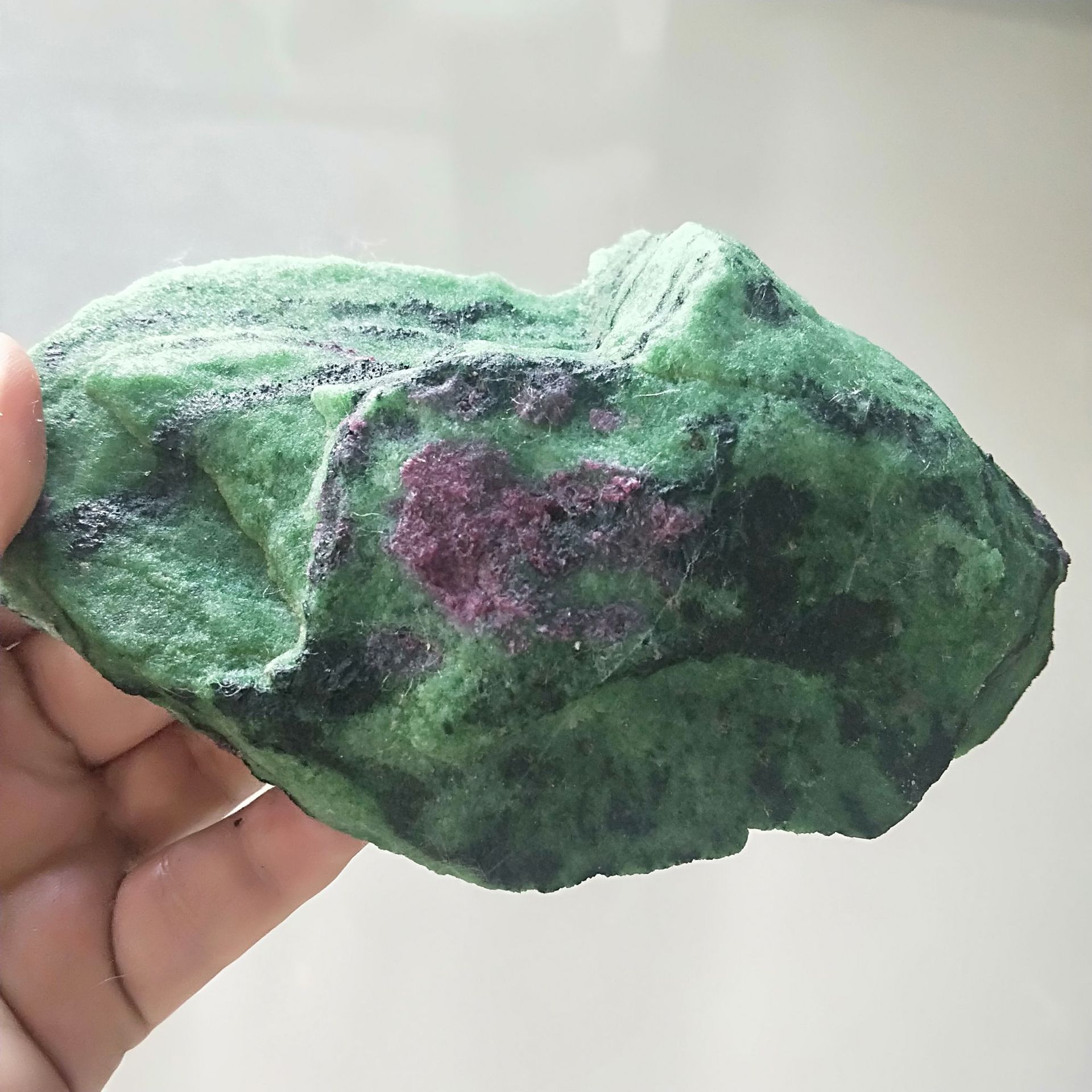 精品坦桑尼亚红绿宝 矿物晶体 教学标本 奇石头原石收藏品观赏品