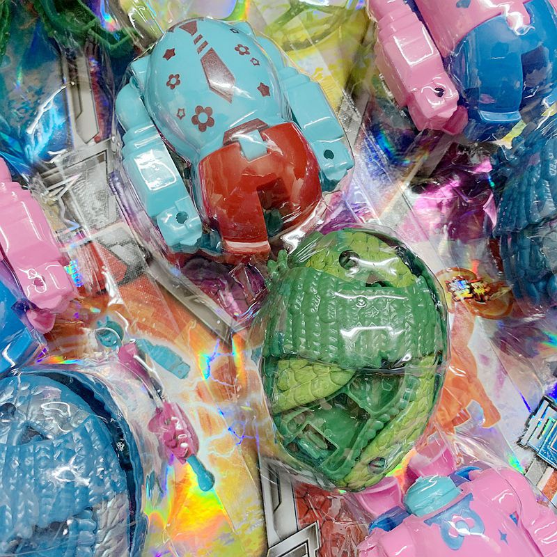 2元店热卖儿童玩具变形恐龙蛋 益智玩具 两元店地摊货源一手批发