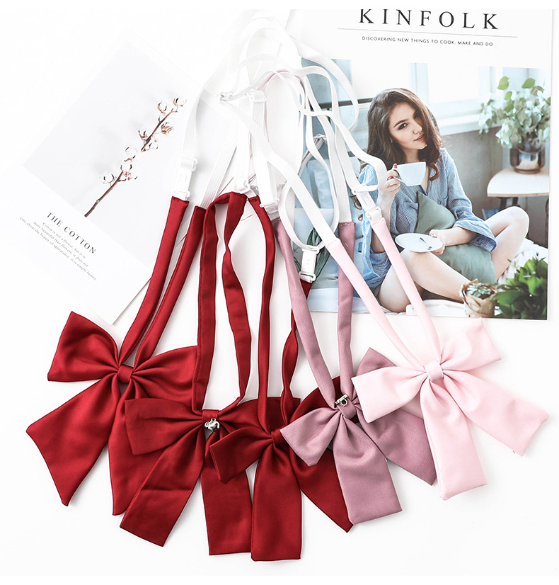 日系jk制服毕业照学院风免打蝴蝶结领花领带领绳领结女学生校服