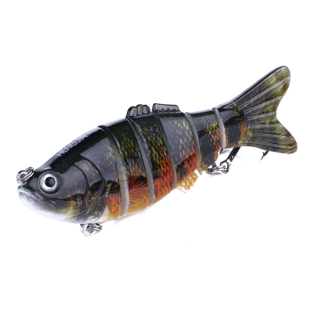 外贸热销路亚多节鱼饵10cm-18g全泳层仿生假饵 钓鱼诱饵渔具批发