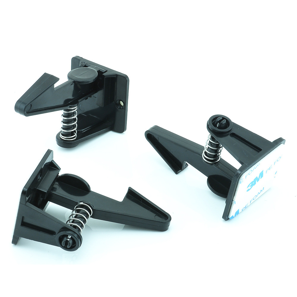 儿童安全锁防宝宝开抽屉锁隐形抽屉锁弹簧卡扣锁婴儿安全锁现货