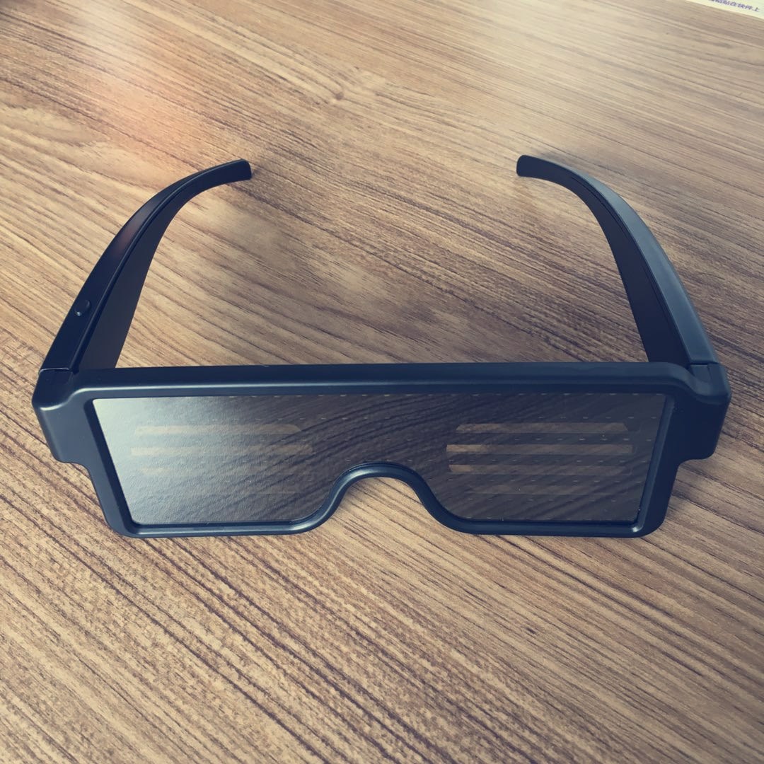 厂家直销蹦迪装备led发光眼镜夜光抖音神器无线爆闪酒吧夜店眼镜