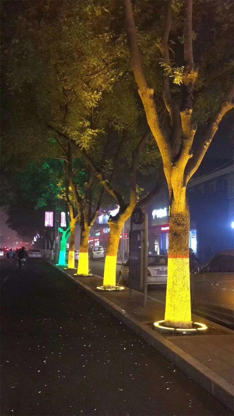 抱树灯led户外防水 环形围树照柱灯12w48w圆形景观园林亮化投射灯