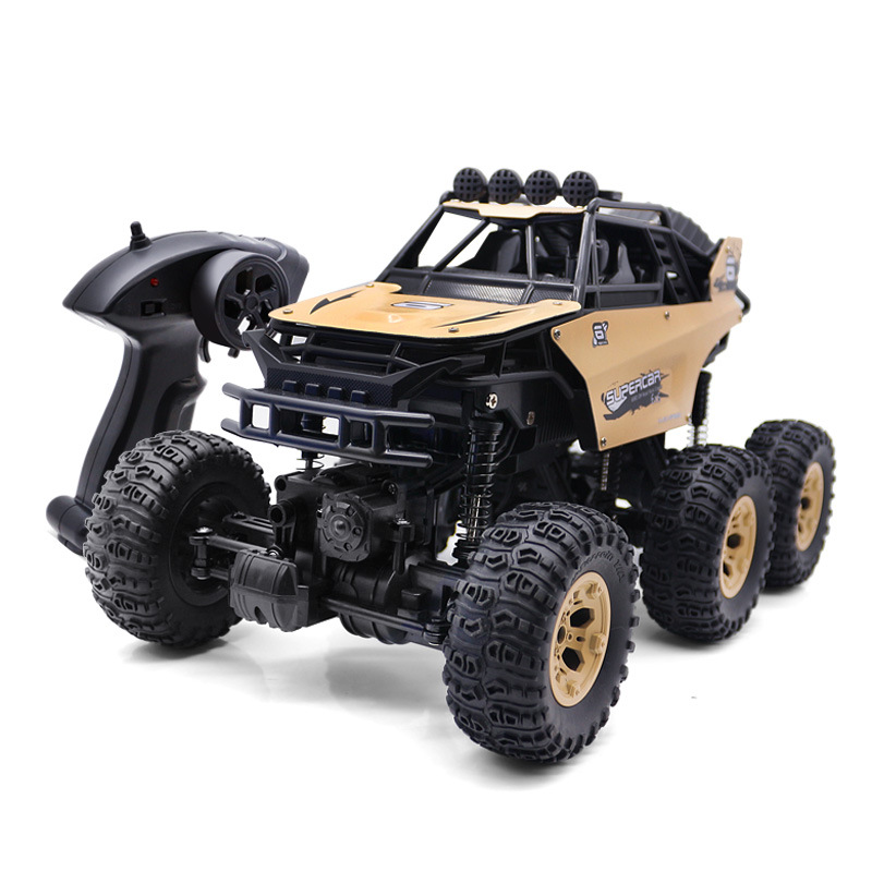 健丰源1:12六轮六驱合金遥控车越野攀爬车无线遥控六驱四驱玩具车