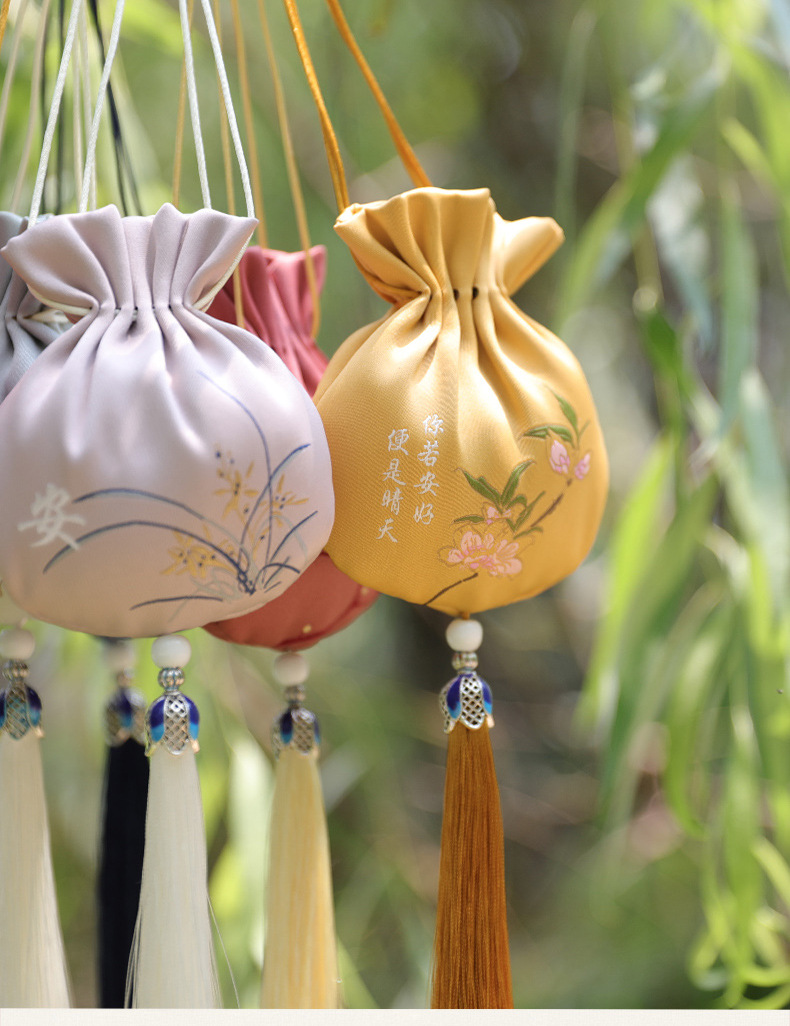 厂家批发香囊首饰袋香薰包织绣小荷包香包禅意中国风传统古风锦囊