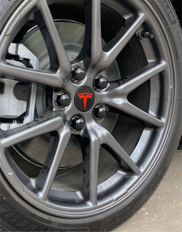 适用于特斯拉model 3 s x轮毂盖螺丝帽标志盖中心盖套件改装配件