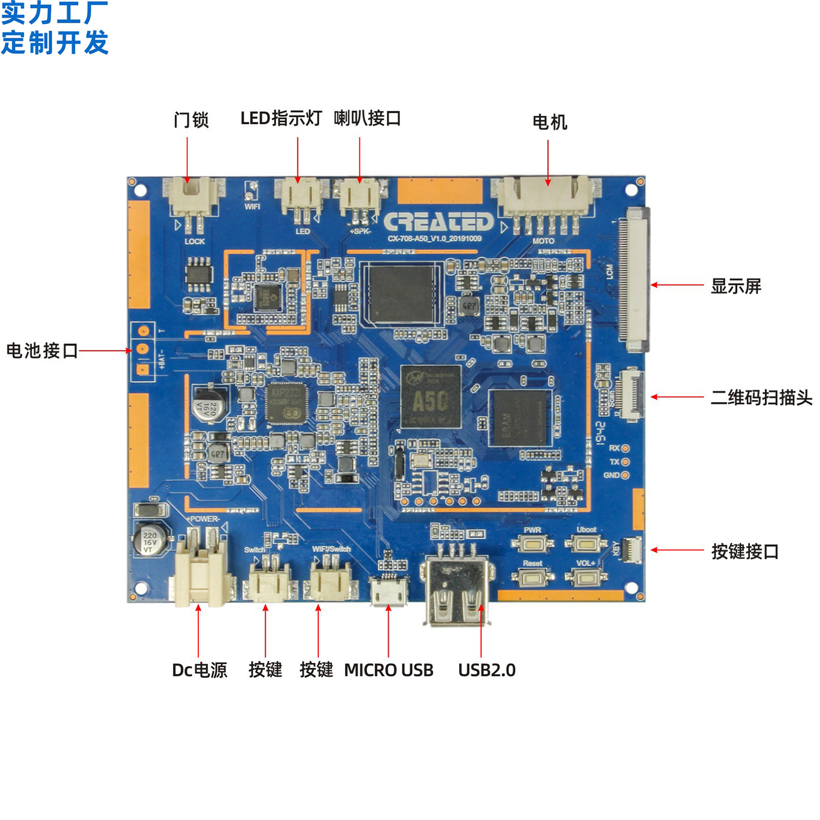 1寸智能平板电脑主板方案