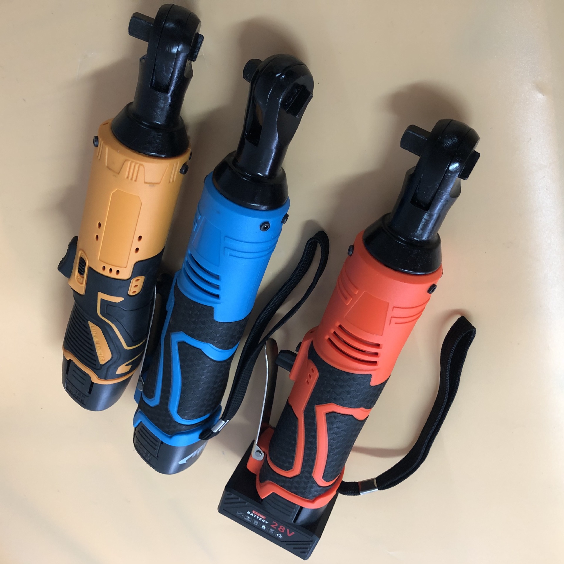 90度直角角向电动充电棘轮扳手12v/18v/28v锂电舞台桁架工具