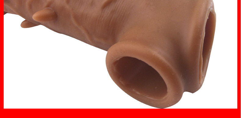 男用情趣硅胶套带刺狼牙套穿戴阳具套调情成人情趣性用品