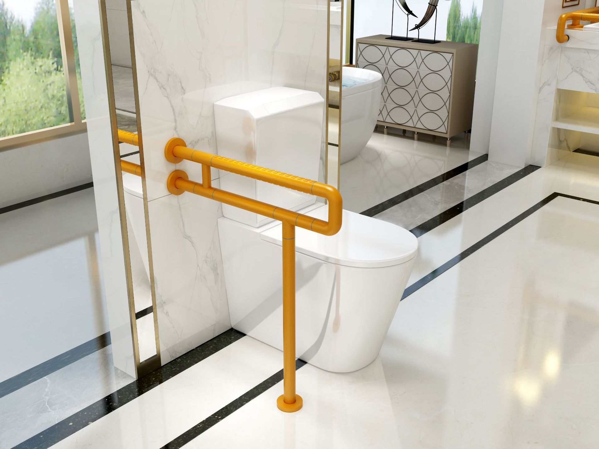 法罗娜不锈钢尼龙安全扶手一字型浴室凳宝宝安全座椅厂家直销