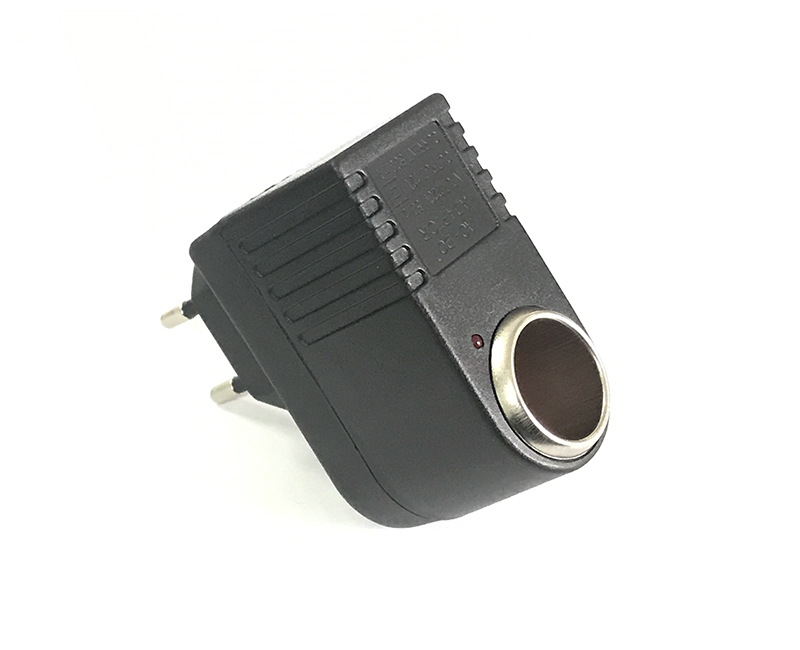 ac/dc点烟器220v转12v家用点烟器 点烟器转换器手机充器欧规