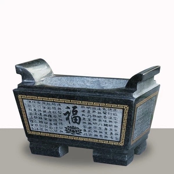 香炉插香鼎大理石香炉石香炉圆形长方形香炉墓地祭祀供奉批发