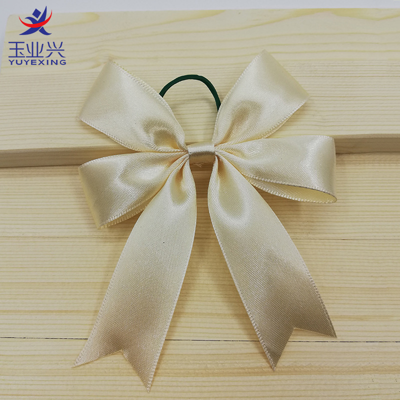 定做 红酒瓶口装饰蝴蝶结  米白色丝带燕尾蝴蝶结  洋酒蝴蝶结