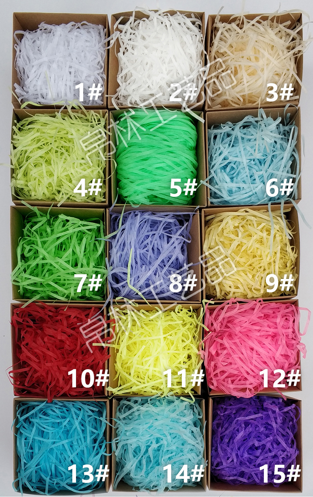 50g/包 拉菲草纸丝 喜糖礼盒填充物防潮减震包装用纸丝厂家