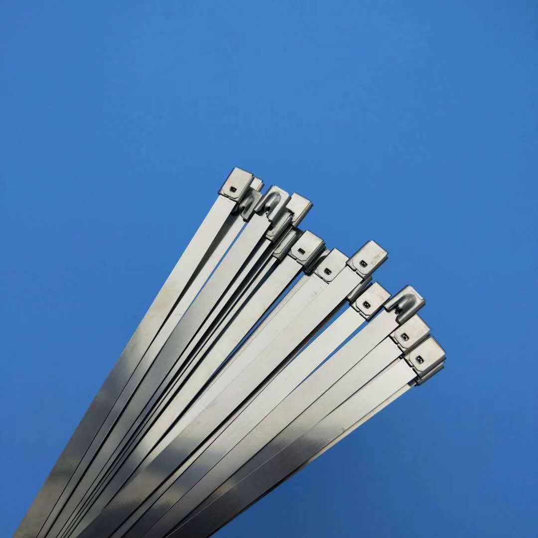 025mm4679钢球自锁式不锈钢扎带不锈钢扎线带锁扣型铁扎丝