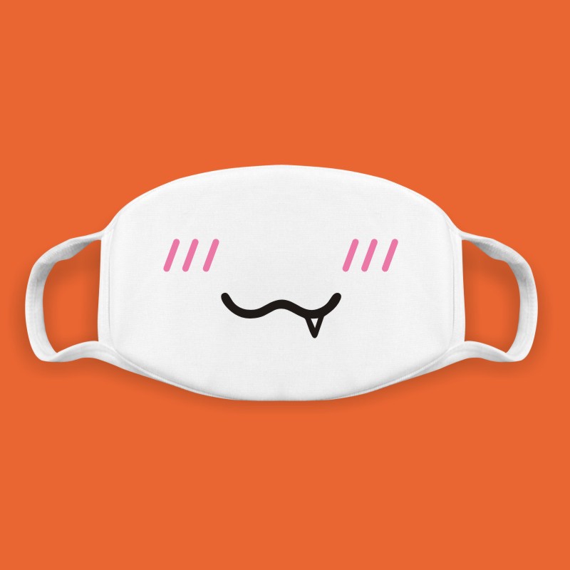 二次元颜表情嘴巴口罩男女个性情侣口罩卡通可爱春夏季防尘防晒