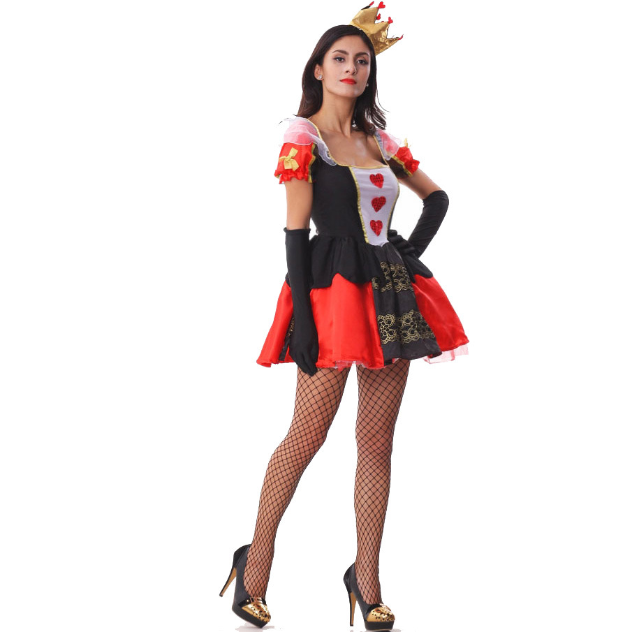 万圣节服装 性感宫廷桃心女皇公主女王装制服 cosplay 舞台表演服