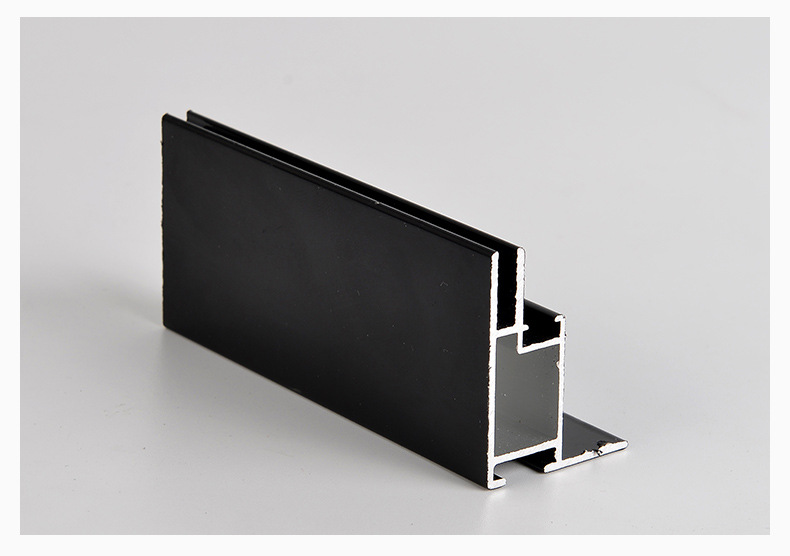 0厚黑色银白色卡布灯箱型材 表面氧化无边框 灯箱定制