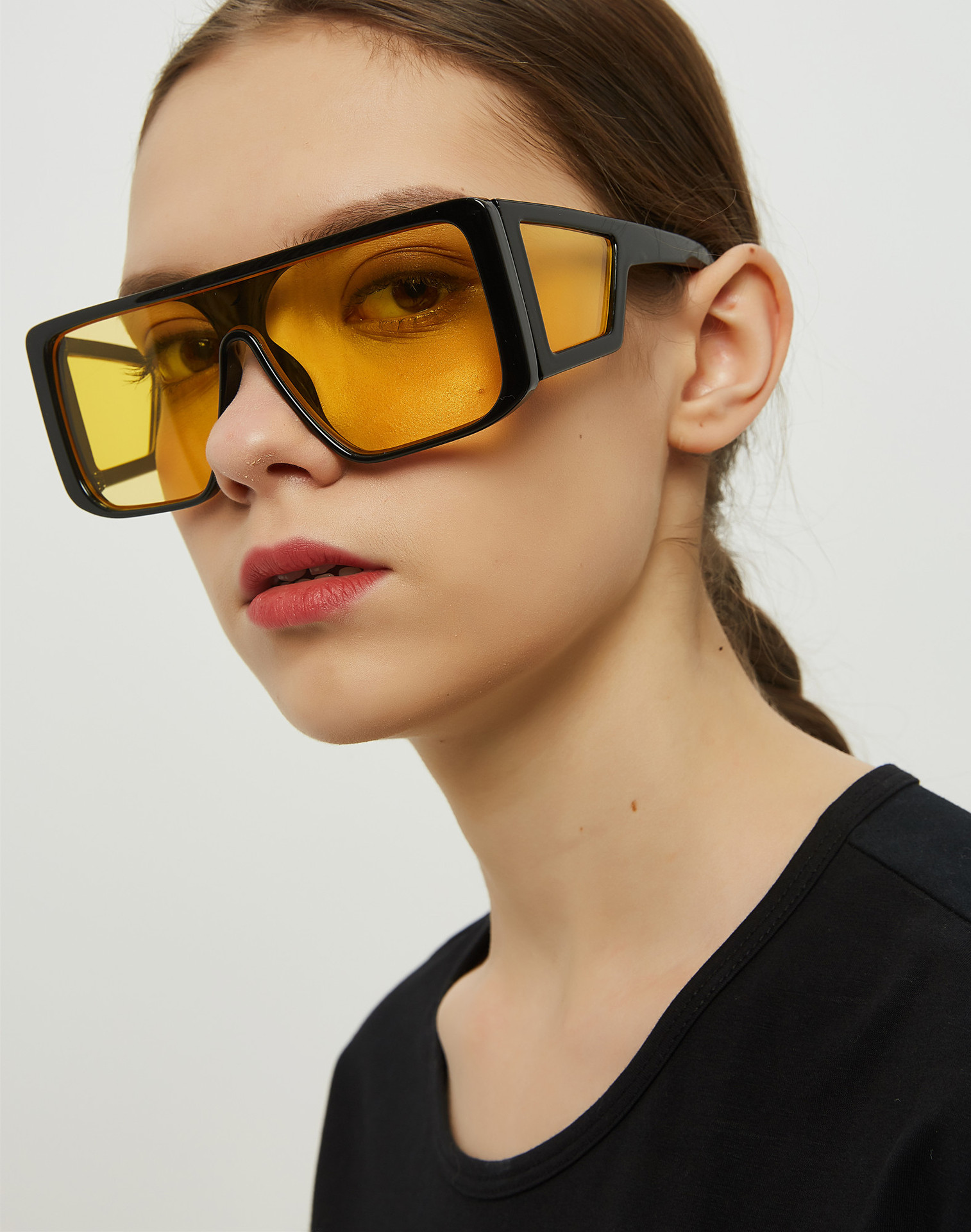 s3099框酷炫朋克个性太阳镜女 韩版时尚方形大墨镜男