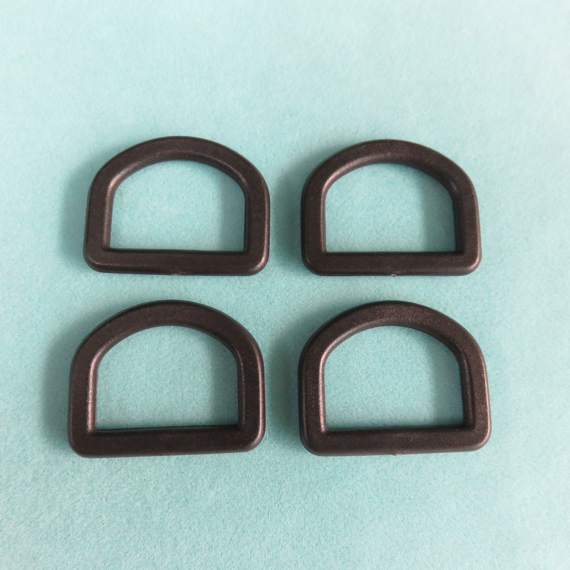 广东制造 手袋箱包d扣 黑色d字环塑料扣 箱包配件d扣 可定制d015