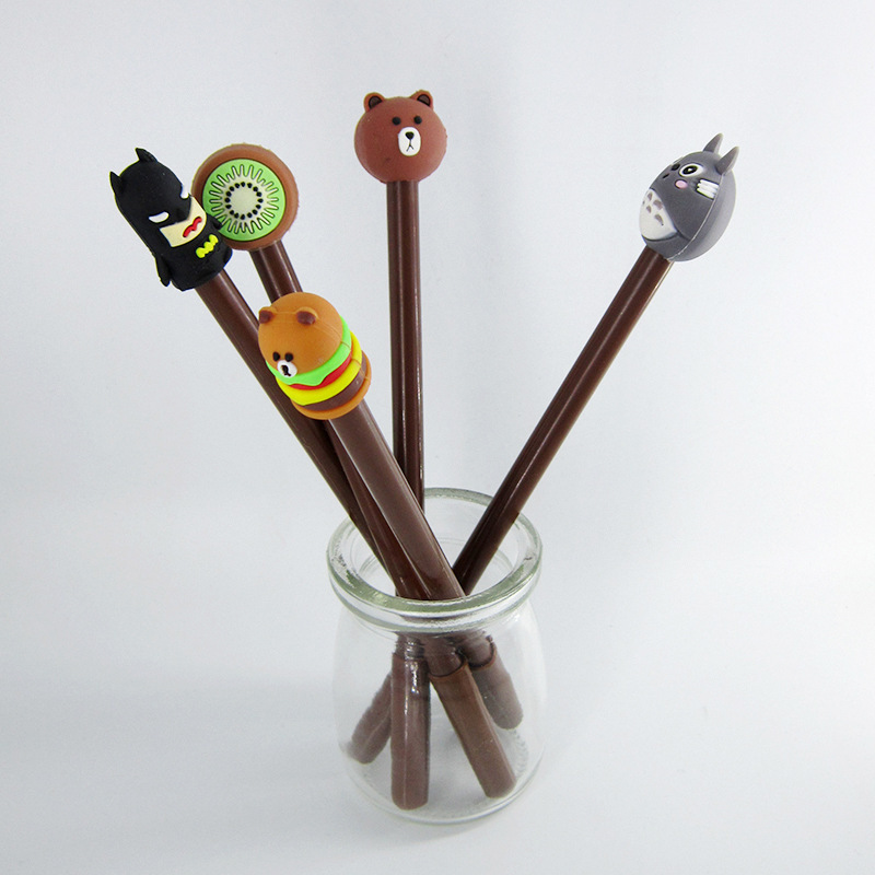 创意小礼品pvc笔头笔帽 环保软胶滴胶硅胶立体3d铅笔套 实用赠品