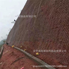 现货供应风力发电站边坡绿化铁丝网客土喷播种草菱形格栅网厂家