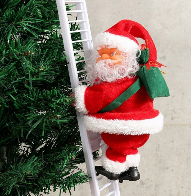electric climbing ladder santa claus爬楼梯的圣诞老人ebay爆款