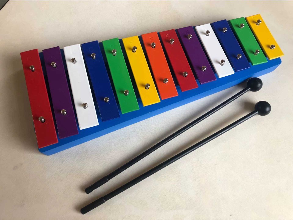 奥尔夫打击乐器 宝宝儿童教具手敲琴 打琴 十三13音铝板琴幼教