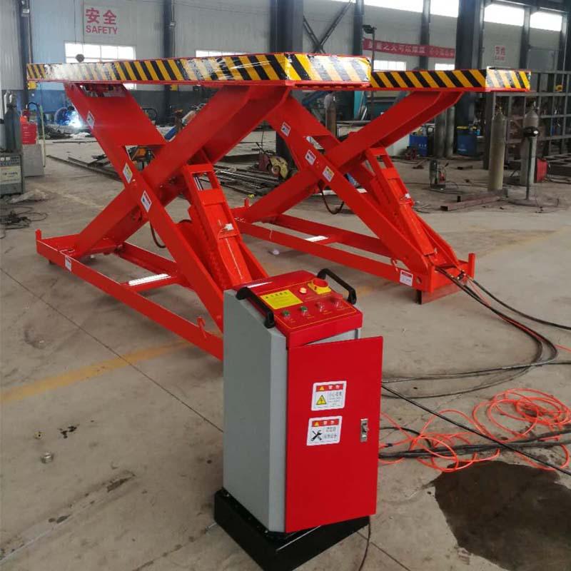 地藏剪式液压汽车修理升降机3.5吨举升机维修设备大剪式举升机