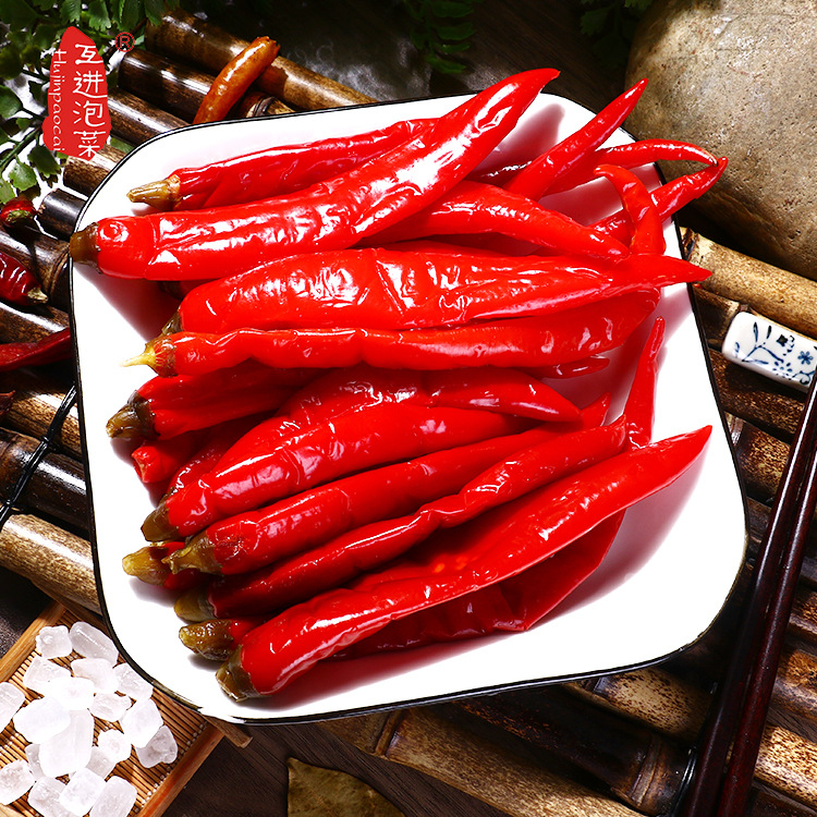 泡美人椒10kg批发四川泡菜泡椒老坛泡二荆条红辣椒供应川菜调料