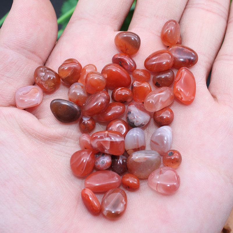 天然南红玛瑙原石水晶碎石鱼缸装饰石子园艺造景石头
