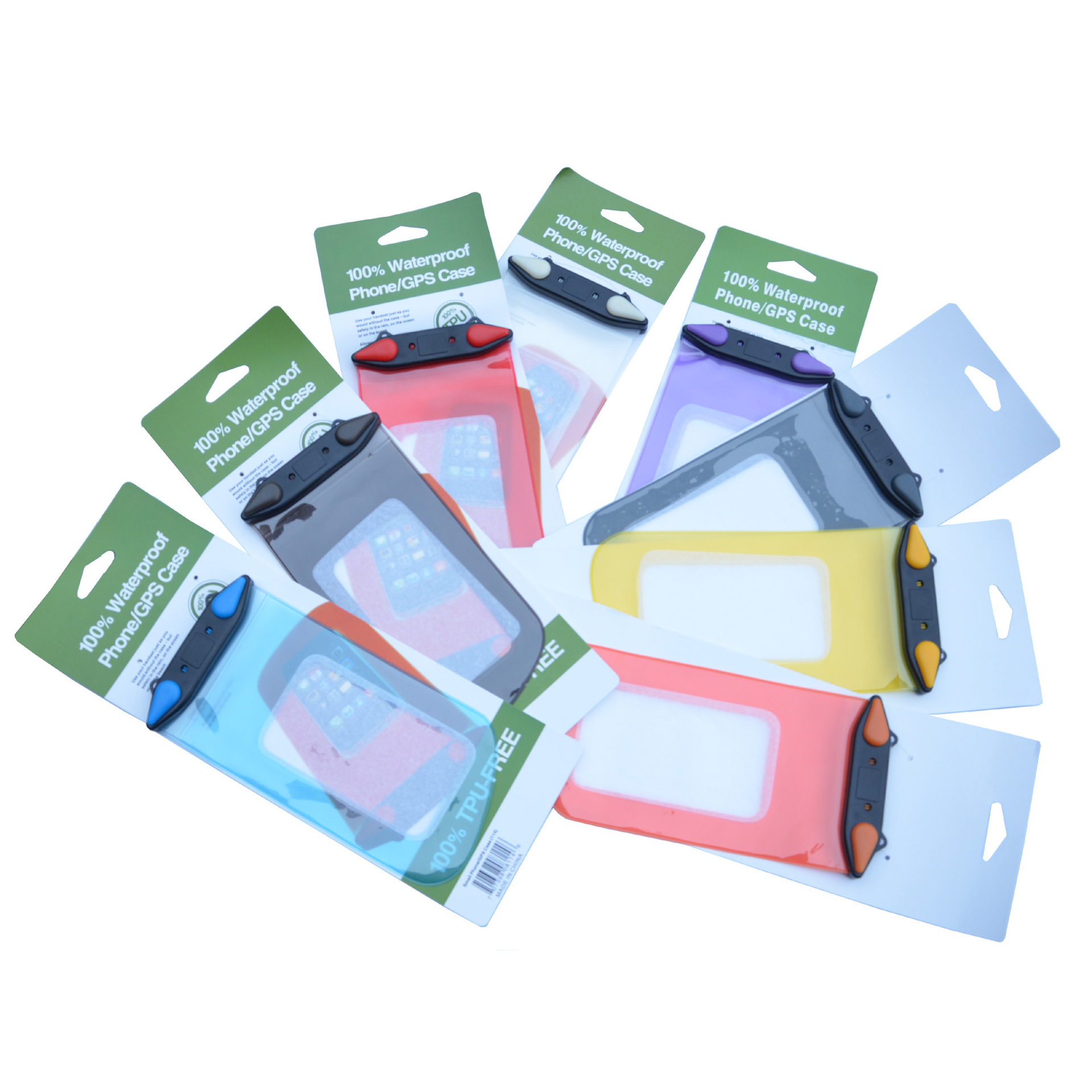 手机防水袋ipx8级防水套游泳包6寸以下触屏手机手臂防水包潜水套