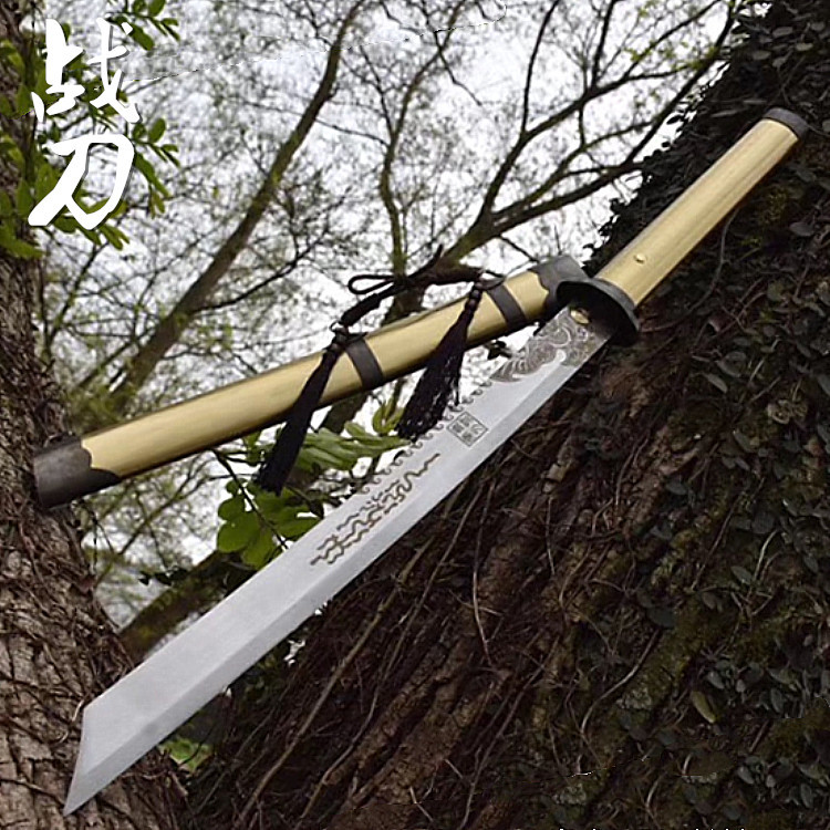 龙泉市 战刀 战剑 刀剑 纯铜刀鞘 高锰钢刀身 未开刃 批发