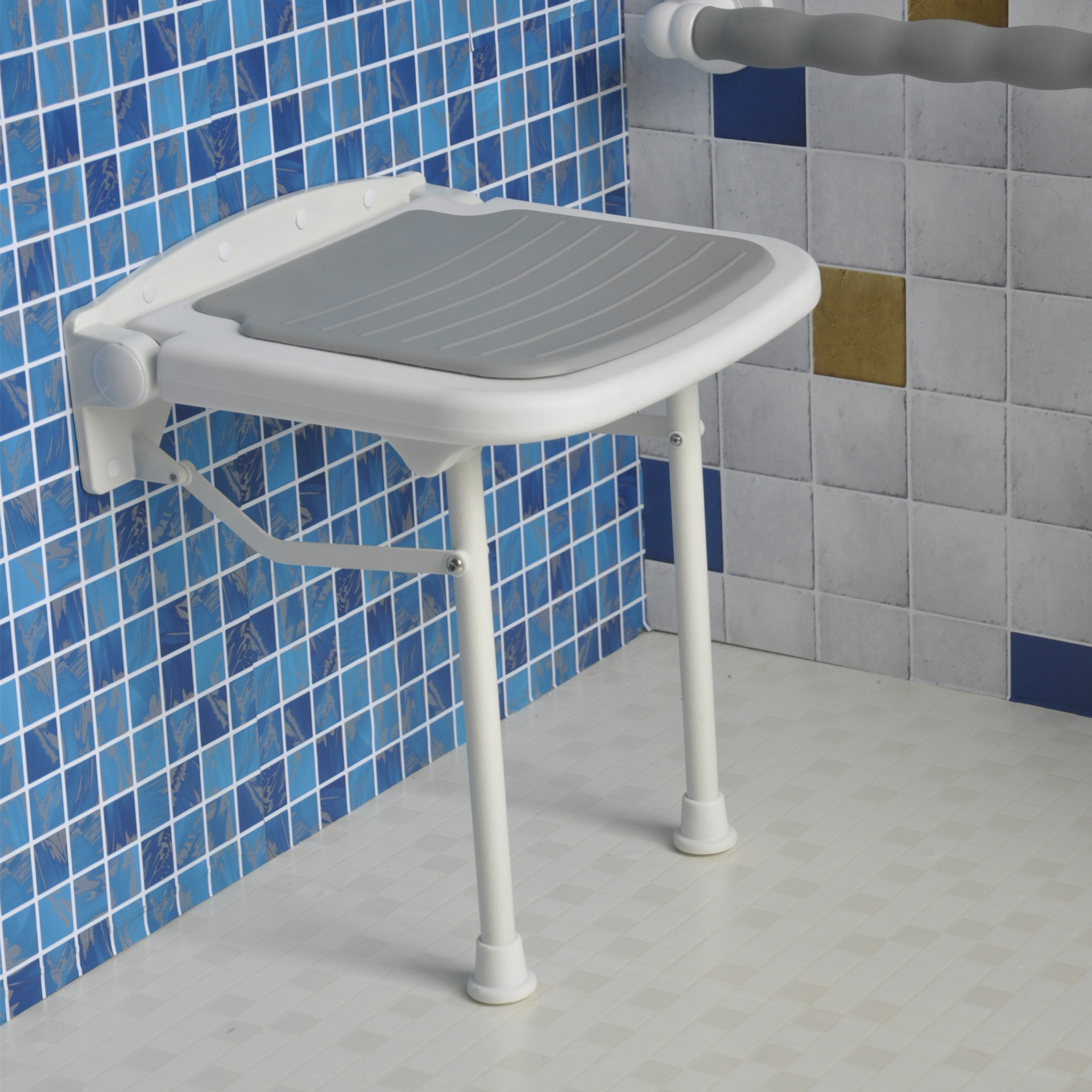 浴室折叠凳座椅淋浴凳子无障碍防滑卫生间老人洗澡坐凳墙壁凳直销