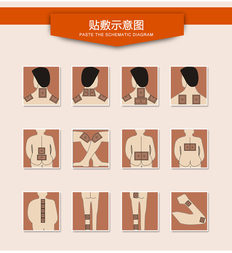 白虎远红外理疗贴关节颈椎颈肩腰腿10贴厂家源头腰间盘突出白虎贴