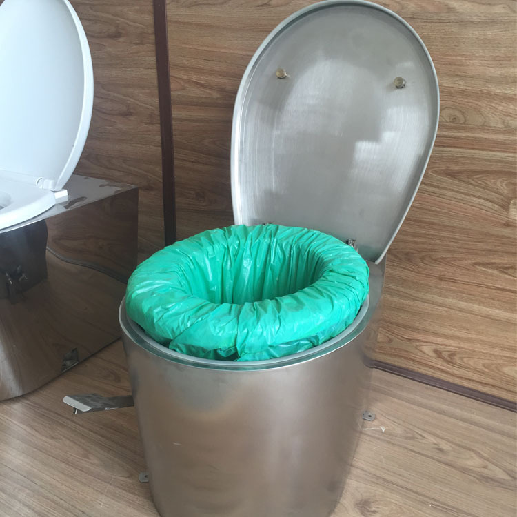 不锈钢打包座便器 套袋子座便器 无水马桶