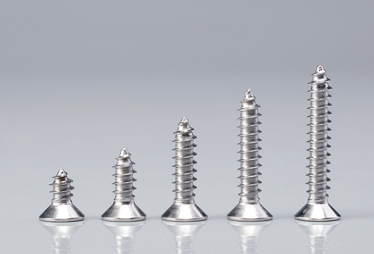 厂家直供 ka镀镍平头十字沉头自攻螺钉 平头电子螺丝钉m1-m1.