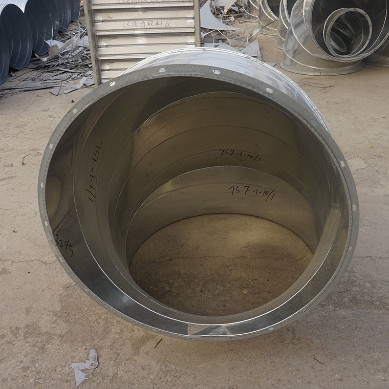 厂家直销镀锌风管圆形弯头 空调管道通风系统支持定制 德州锦松