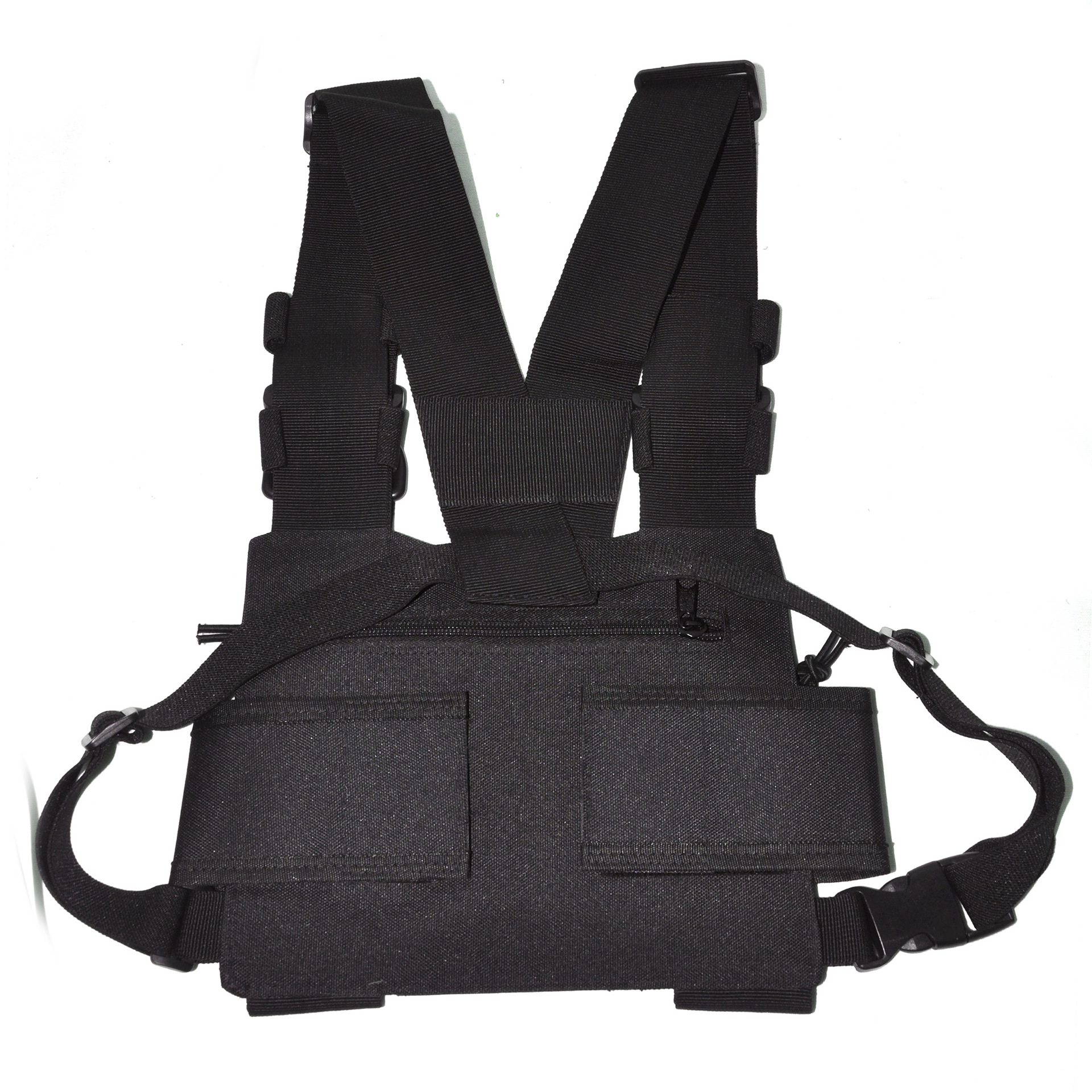 厂家直销通用对讲机手台户外胸包救援 保安执勤胸前挂包战术胸挂