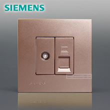 SIEMENS/西门子 灵致Aizo（香槟金）电脑电视插座5UH8835-3NC03