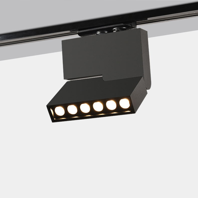 原野牧歌明装方形线性线型可折叠北欧led导轨灯简约聚光轨道射灯
