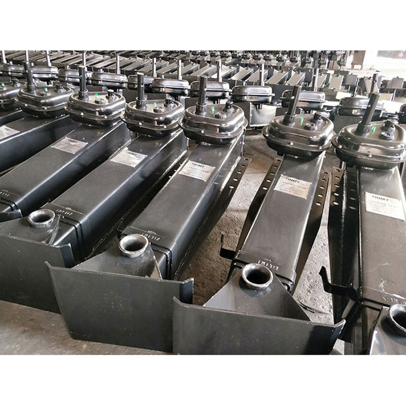 梁山挂车配件厂家定做挂车28t内置支腿 铝合金轻型支撑装置