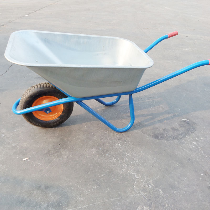 独轮小推车工地农用沙土建筑翻斗垃圾搬运花园人力手推车