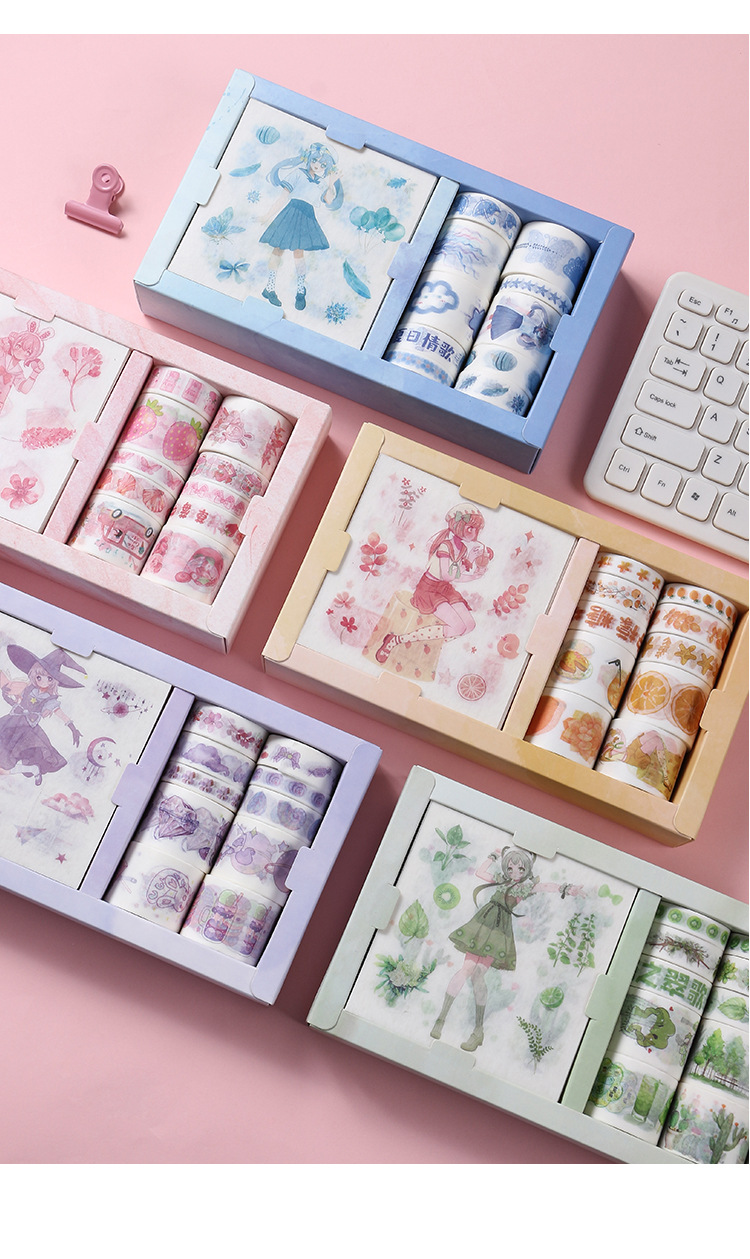 少女心选许愿文具手帐胶带贴纸网红小清新少女心手账素材和纸胶带