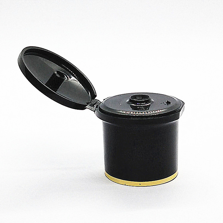 t28大圆盖 揭盖翻盖pp塑料瓶盖 化妆品塑料瓶盖 可加工烫边