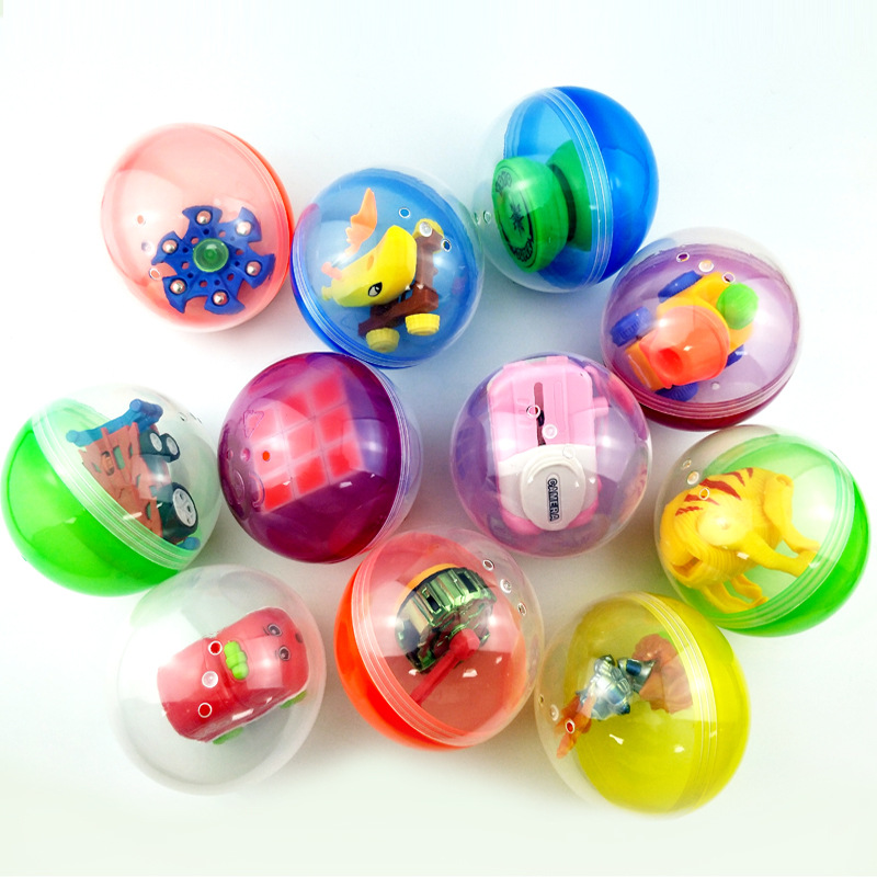 礼从天降勇往直前游戏机抓娃娃机用100mm玩具礼品球 10cm混装扭蛋