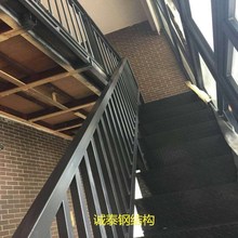 承接建筑施工钢结构楼梯 室内外钢结构多层景观楼梯旋转钢构楼梯