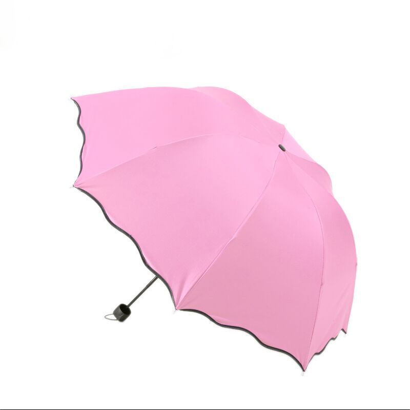 Water Blooming Sun Umbrella Uv-Proof Sun Umbrella Manual Folding Vinyl Sun Protective Sun Umbrella Customized Logo Umbrella