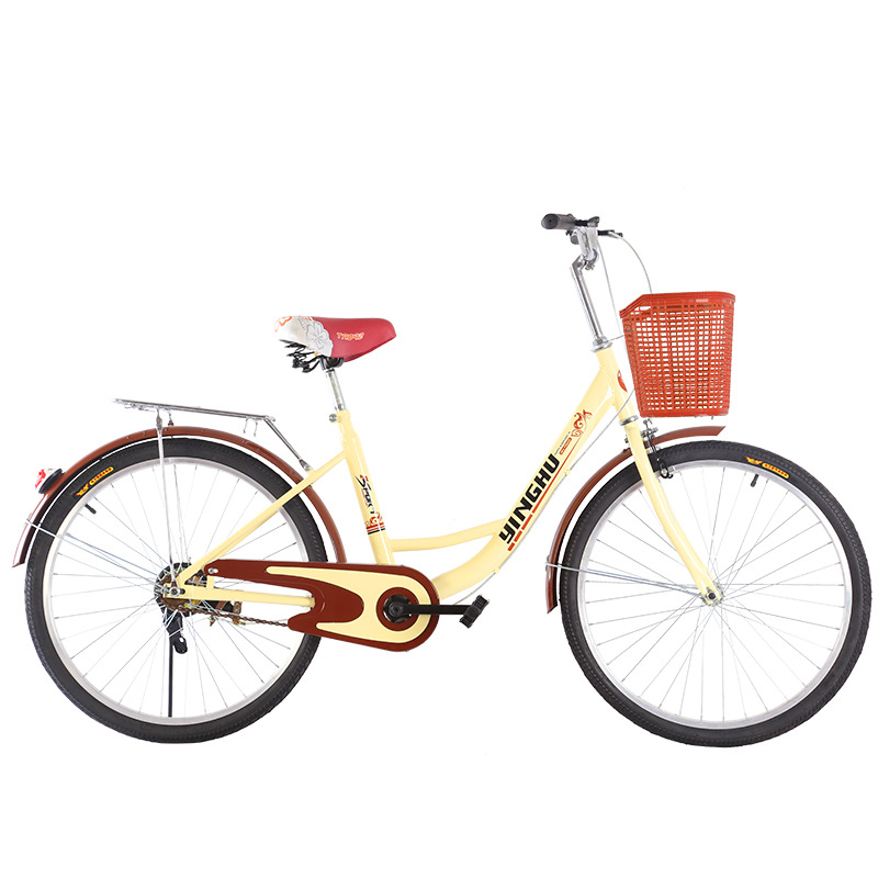 Bicycle Adult Bicycle Lightweight Lady Shuttle Bus Middle School Student Retro Bicycle Wholesale 22 24-Inch 26-Inch