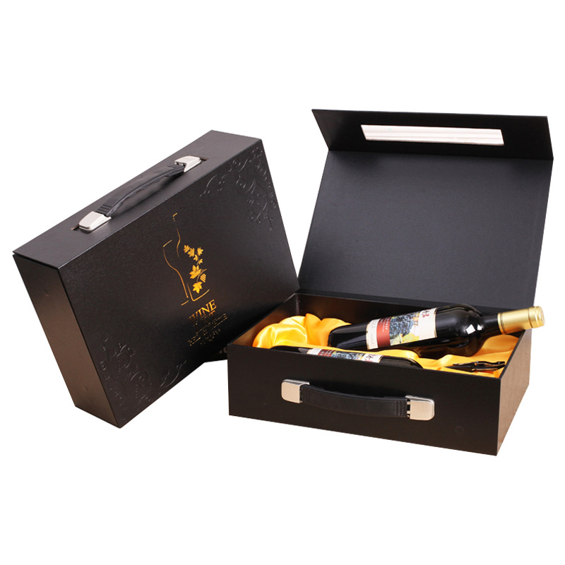 厂家定做定制logo礼品盒高端精品高档葡萄酒红酒礼盒白酒包装盒